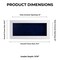 Classic White Wood Shadown Box Frame with Acrylic Front - Navy Blue Suede Backing, 30 Sizes